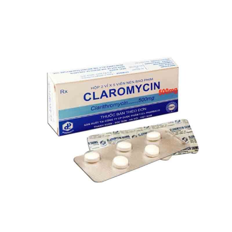 Claromycin 250 hộp 10 viên – Điều trị viêm amiđan