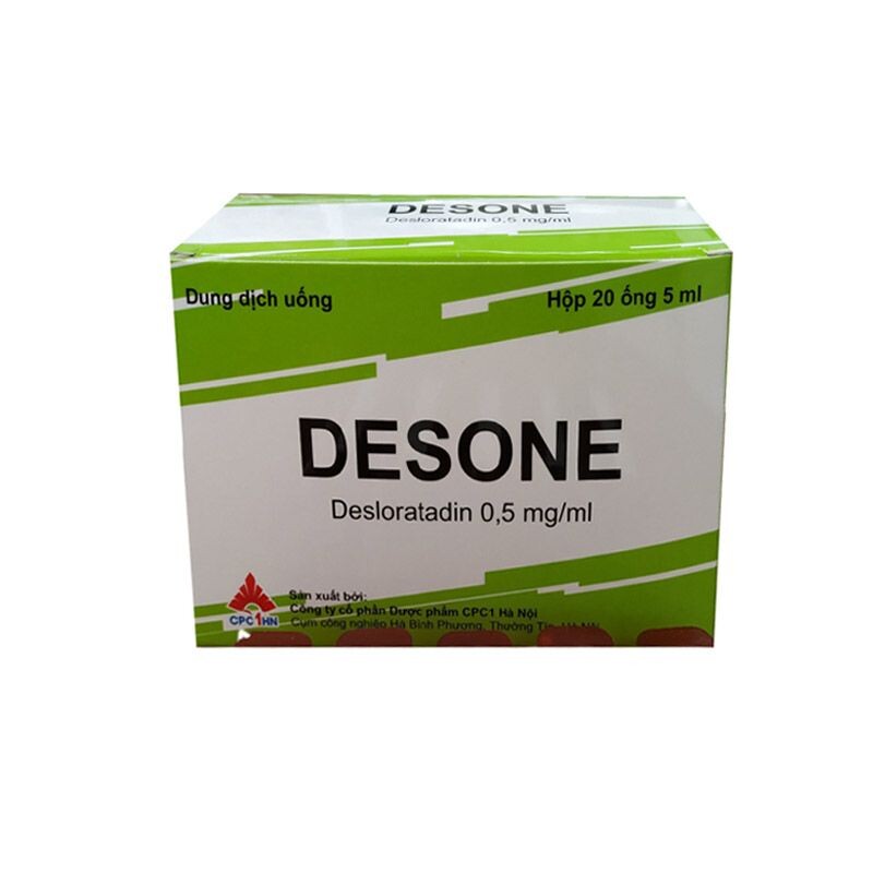 Desone hộp 20 ống – Hỗ trợ làm giảm viêm mũi dị ứng