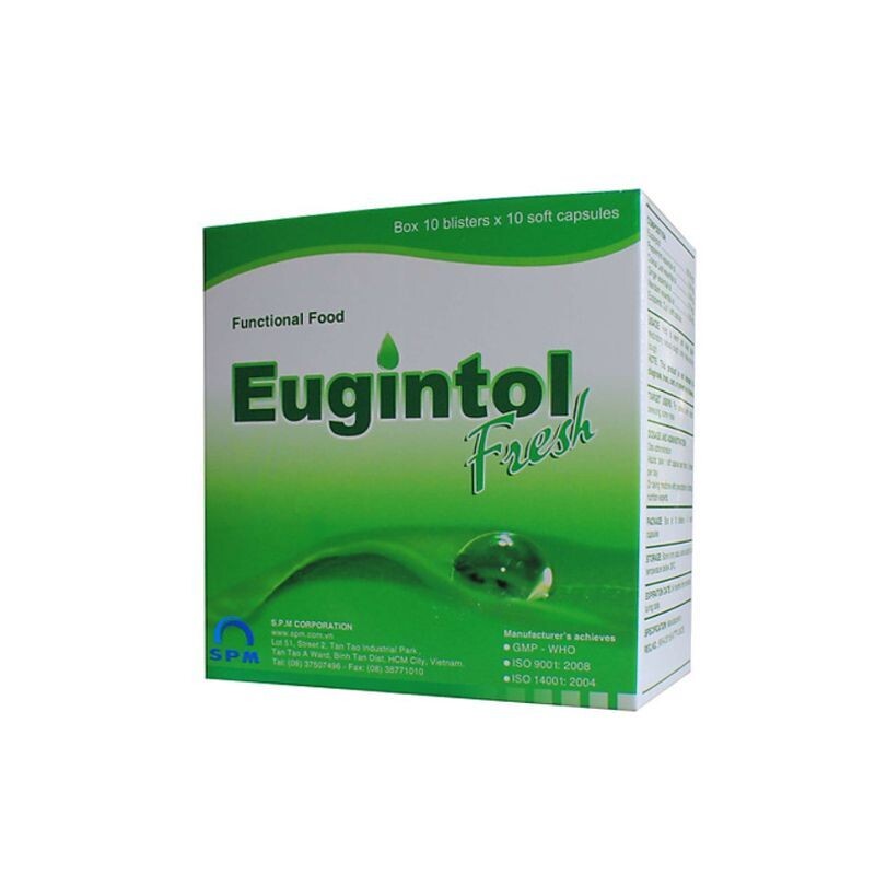 Eugintol Fresh Hộp 100 Viên – Hỗ Trợ Điều Trị Ho