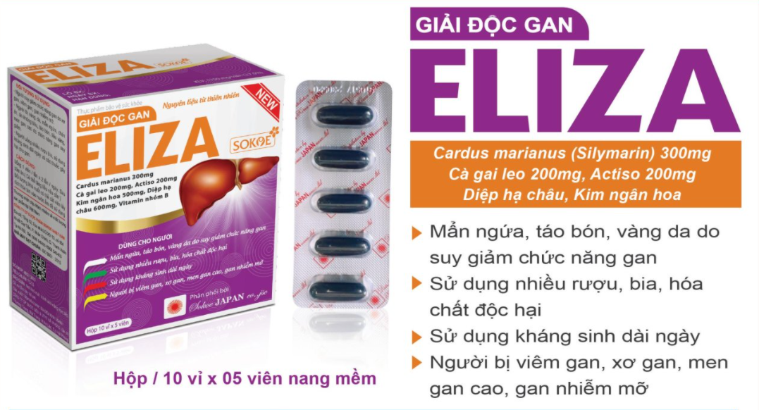 Giải Độc Gan Eliza hộp 50 viên