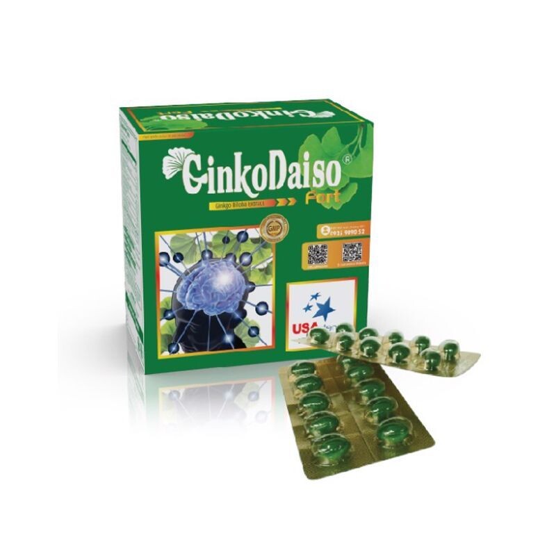 GinkoDaiso Hộp 100 Viên – Tăng Cường Tuần Hoàn