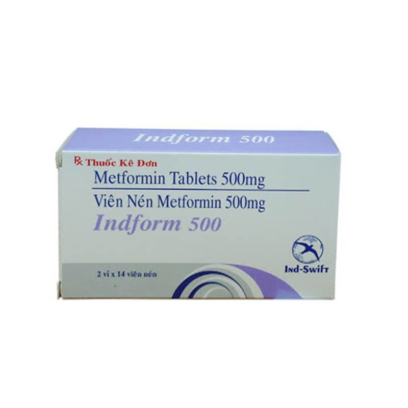 Indform 500 hộp 28 viên – Ðiều trị đái tháo đườn