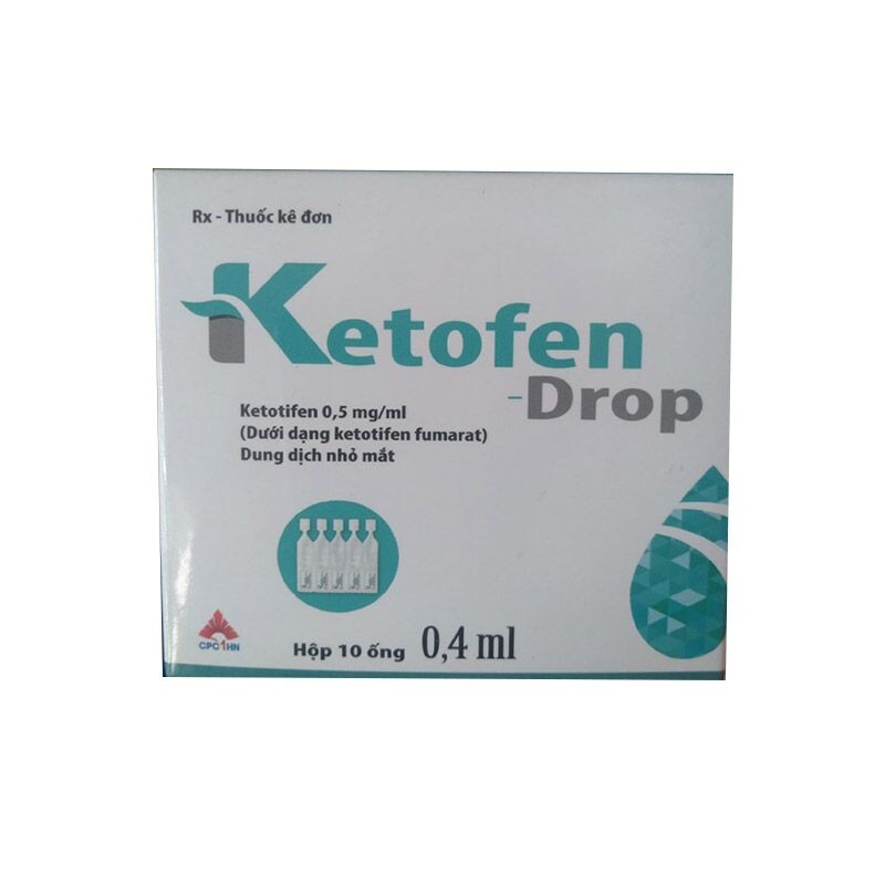 Ketofen Drop hộp 10 ống – Hỗ trợ điều trị bệnh hen khí quản