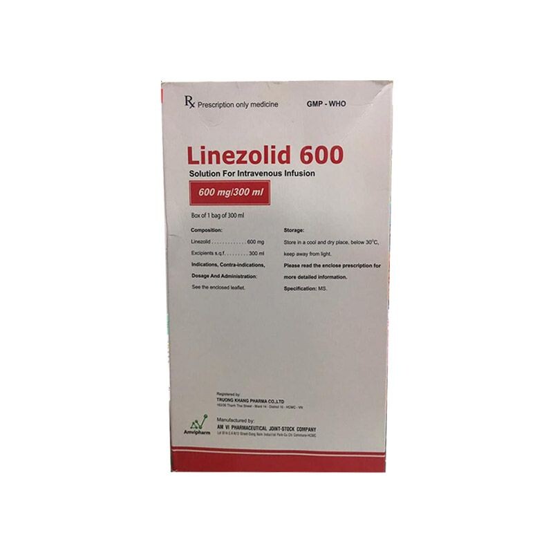 Linezolid 600mg Túi 300ml – Điều Trị Các Bệnh Nhiễm Khuẩn