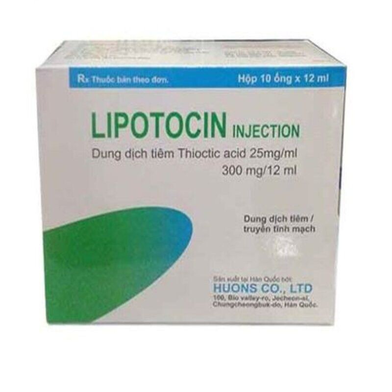 Lipotocin 300mg Hộp 10 Ống –  Trị Thần Kinh Do Tiểu Đường