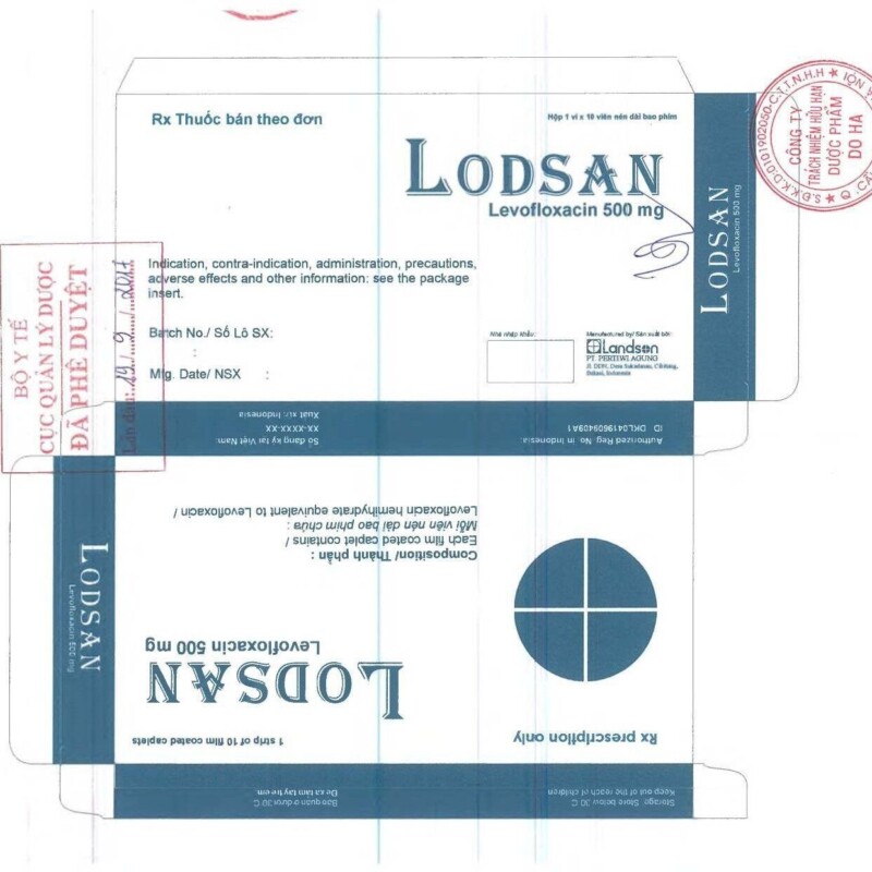 Lodsan – Điều trị nhiễm trùng nhẹ đến nặng – Hộp 10 viên