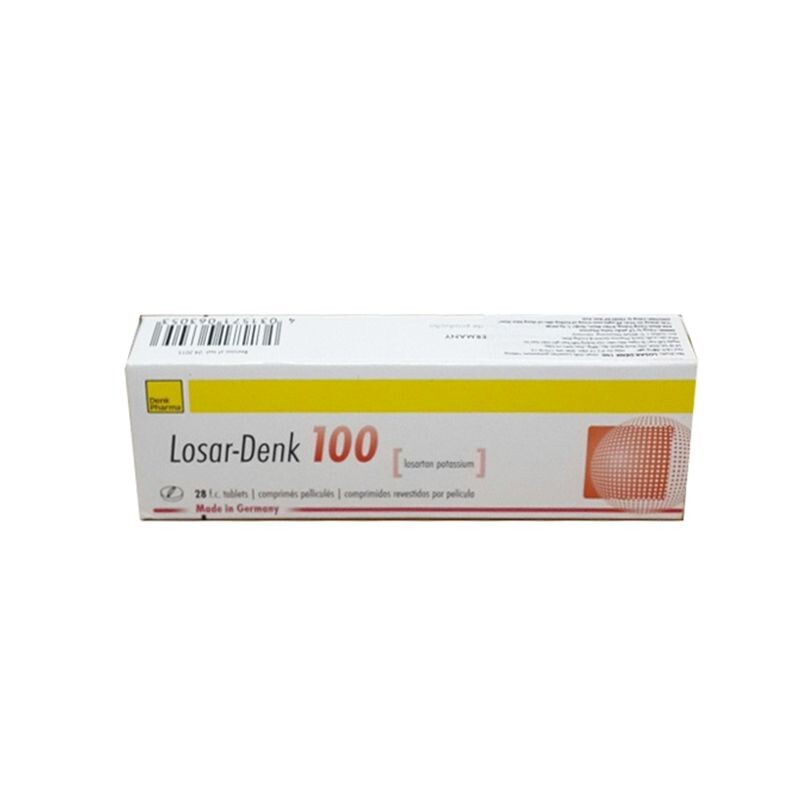 Losar Denk 100mg hộp 28 viên – Điều trị tăng huyết áp