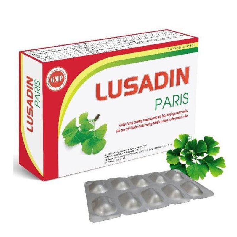 Lusadin Paris hộp 30 viên – Tăng cường tuần hoàn
