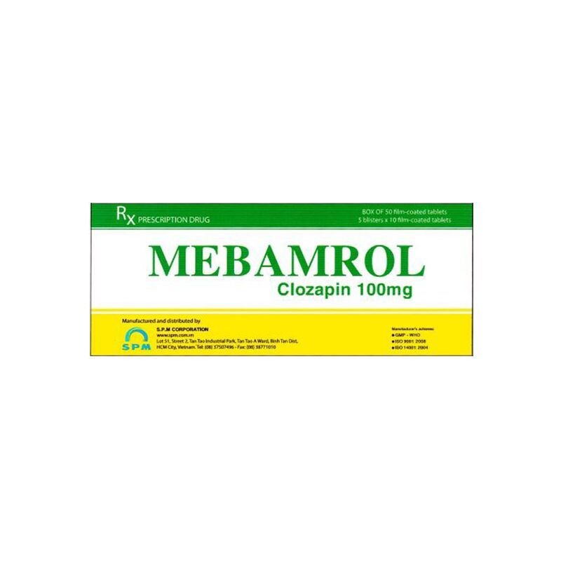 Mebamrol Hộp 50 Viên – Điều Trị Tâm Thần Phân Liệt