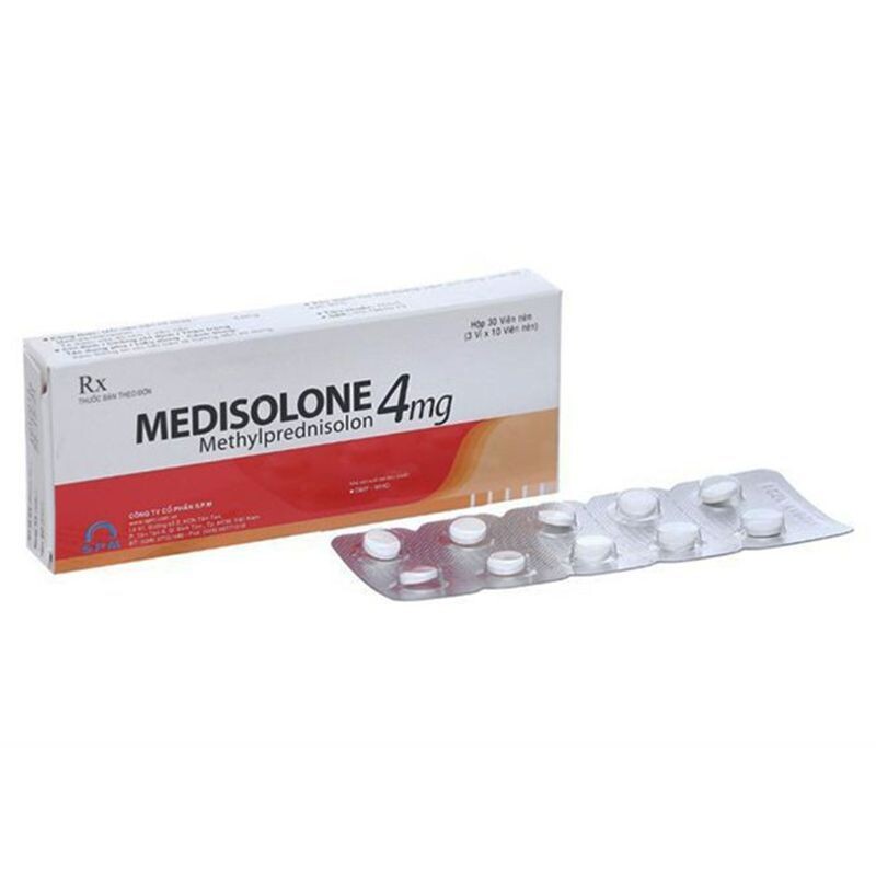 Medisolone 4 Hộp 30 Viên – Thuốc Kháng Viêm