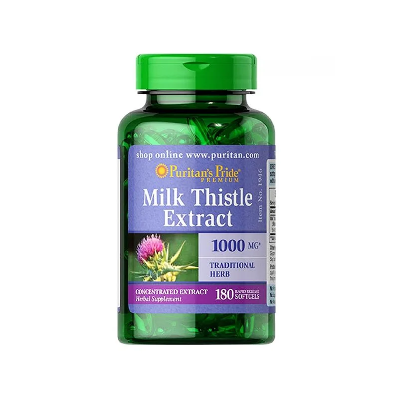 Milk Thistle Extract 1000mg Hộp 180 Viên - Viên Uống Bổ Gan