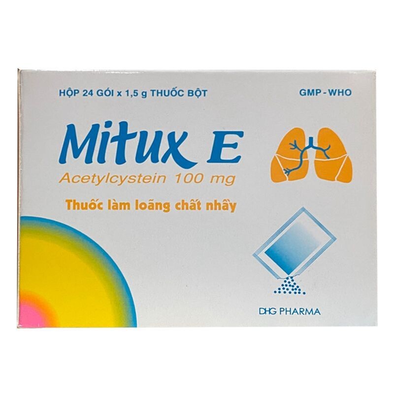 Mitux E hộp 24 gói – Tiêu đờm