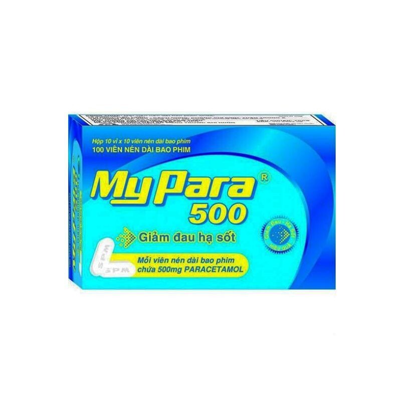 Mypara 500mg Hộp 100 Viên – Điều Trị Sốt Nhẹ Đến Vừa