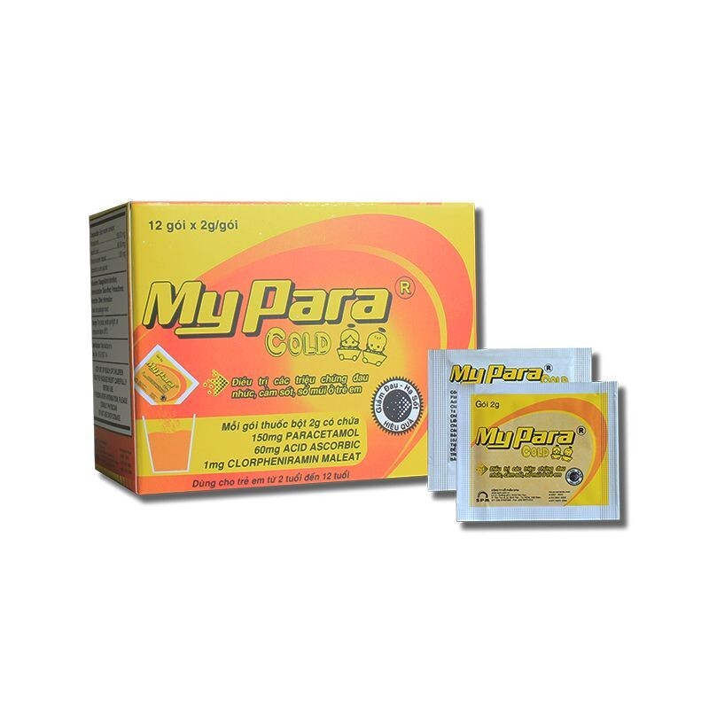 Mypara Cold Hộp 12 Gói – Điều Trị Đau Nhức