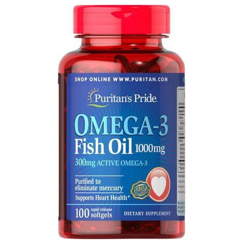 Omega 3 Fish Oil 1000mg 100 Viên – Dầu Cá Bổ Máu Mắt Sáng