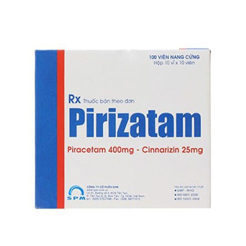 Pirizatam Hộp 100 Viên – Điều Trị Rối Loạn Mê Đạo