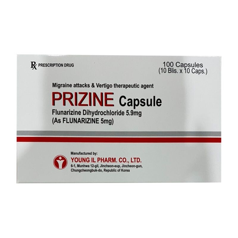 Prizine Capsule Hộp 100 Viên – Điều Trị Đau Nửa Đầu