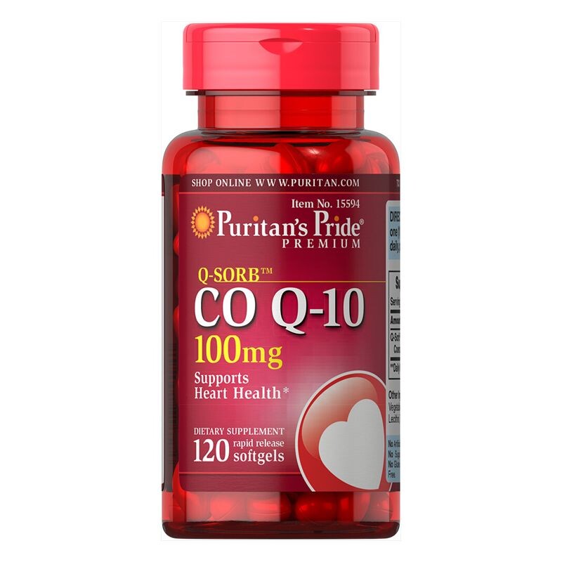 Q-SORB™ Co Q-10 100mg Lọ 120 Viên – Viên Hỗ Trợ Tim Mạch