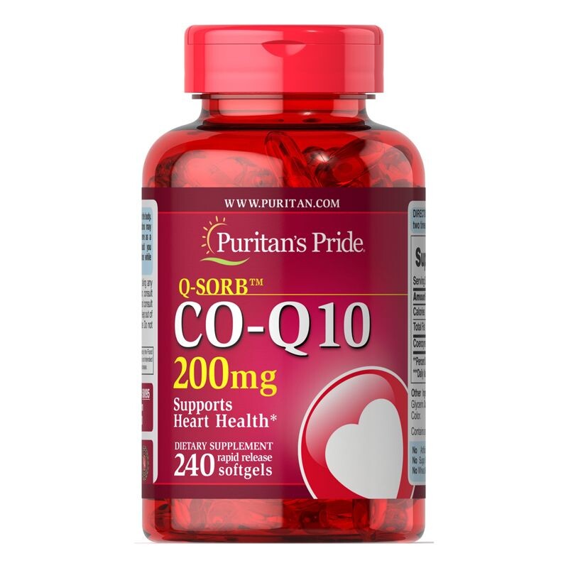 Q-SORB™ Co Q-10 200mg Lọ 240 Viên – Viên Hỗ Trợ Tim Mạch