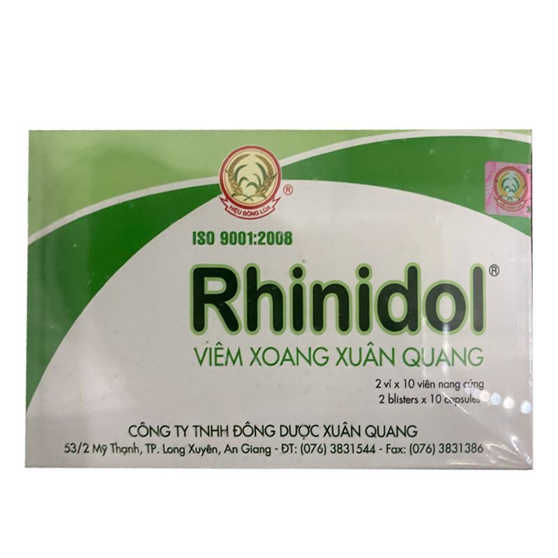 Rihinidol – Hộp 20 viên – Thuốc điều trị viêm xoang