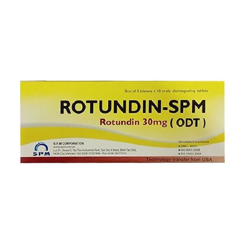 Rotundin SPM Hộp 30 Viên – Hỗ Trợ Điều Trị Chứng Mất Ngủ