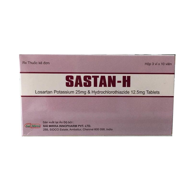 Sastan H hộp 30 viên – Điều trị tăng huyết áp hiệu quả