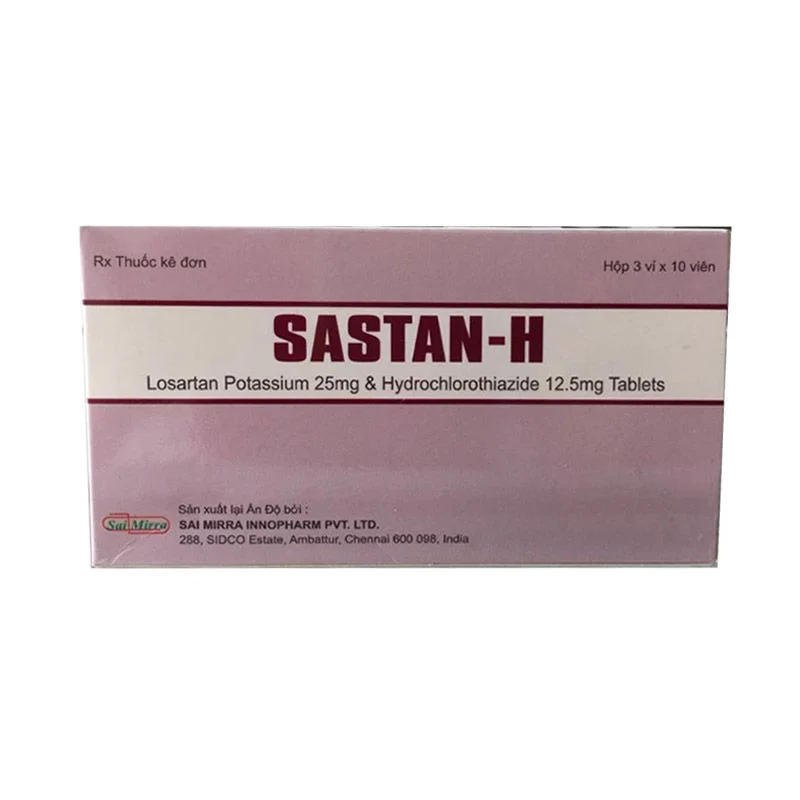 Sastan H hộp 30 viên – Điều trị tăng huyết áp hiệu quả