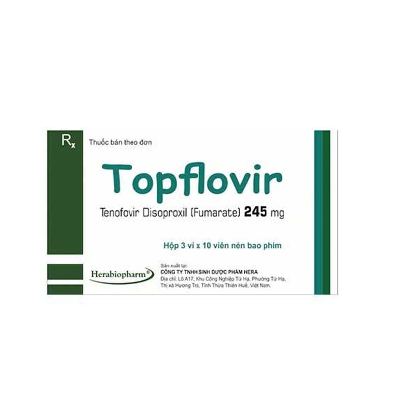 Topflovir hộp 30 viên – Điều trị HIV tuýp 1