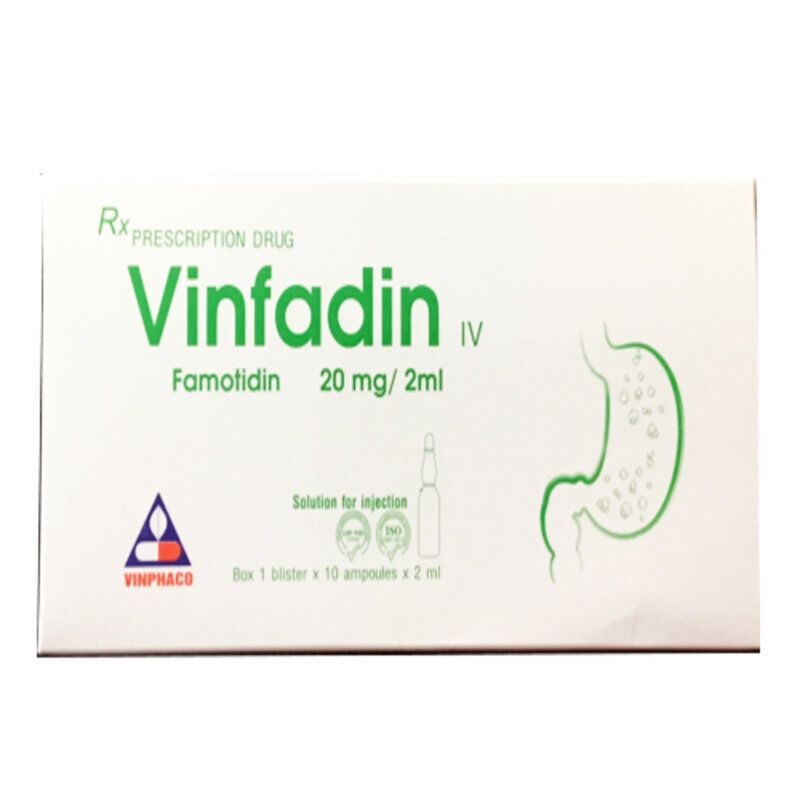 Vinfadin Hộp 10 Ống – Trị Viêm Loét Dạ Dày