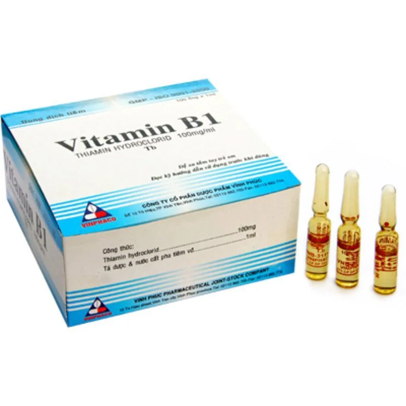 Vitamin B1 Hộp 100 Ống – Điều Trị Tê Phù