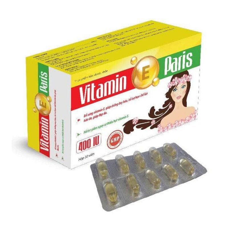 Vitamin E Paris hộp 30 viên – Giúp chống oxy hóa