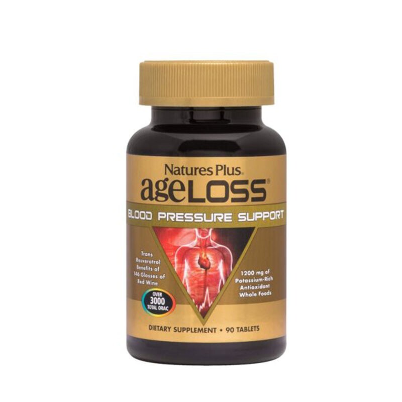 Ageloss Blood Pressure Support - Lọ 90 Viên - Bổ Sung Vi Chất Cho Máu