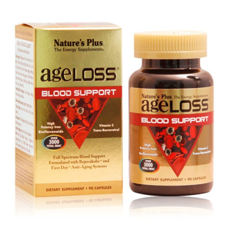 Ageloss Blood Support - Lọ 90 Viên - Hõ Trợ Máu Và Thành Mạch