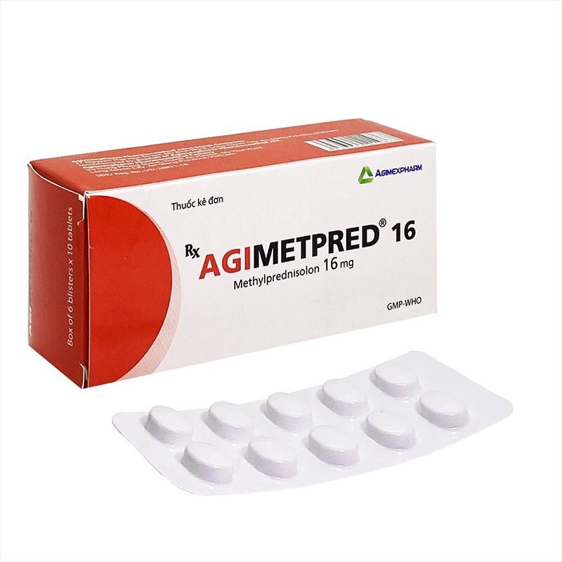 Thuốc Agimetpred 16 - Hộp 30 Viên - Điều Trị Lupus Ban Đỏ