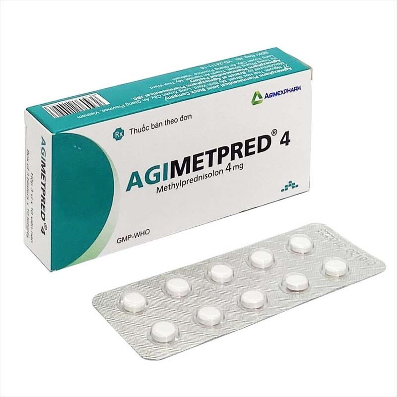 Thuốc Agimetpred 4 - Hộp 30 Viên - Điều Trị Hội Chứng Thận Hư
