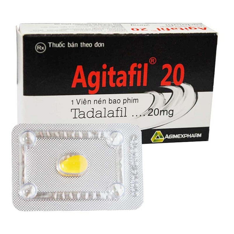 Agitafil 20 Hộp 1 Viên - Điều Trị Rối Loạn Cương Dương