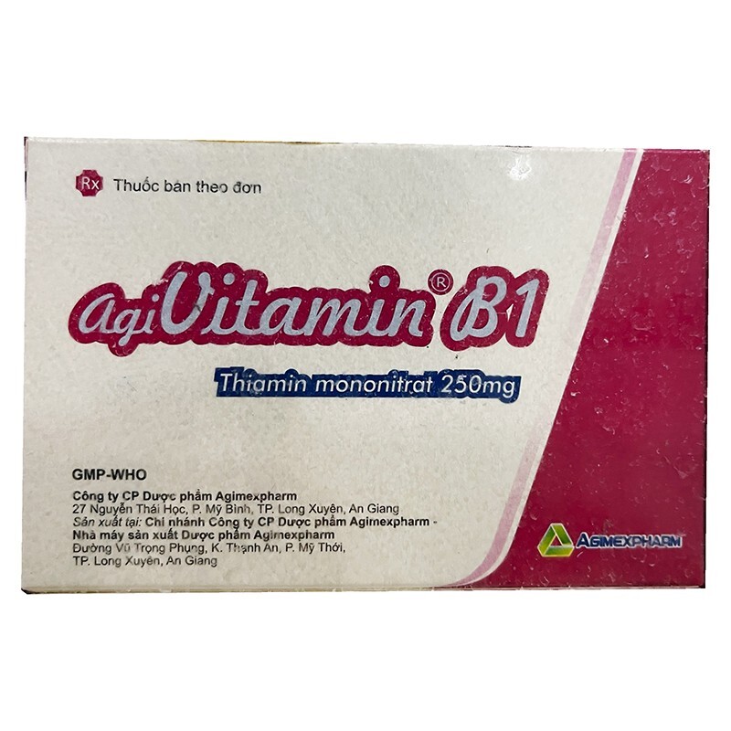 Thuốc Agivitamin B1 - Hộp 100 Viên - Trị Đau Nhức Thần Kinh