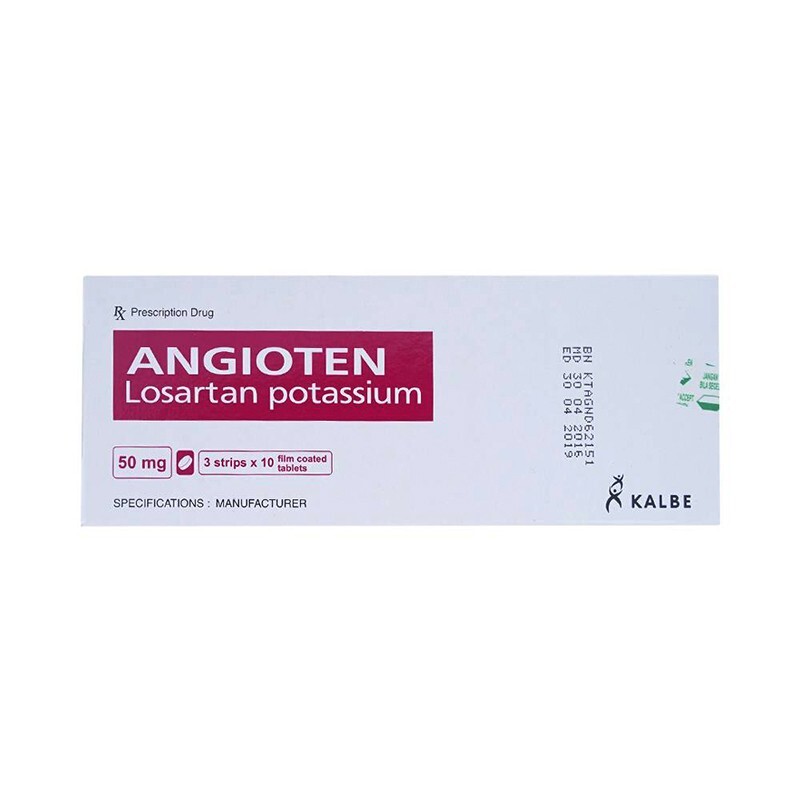 Angioten 50mg Hộp 30 Viên - Điều Trị Tăng Huyết Áp