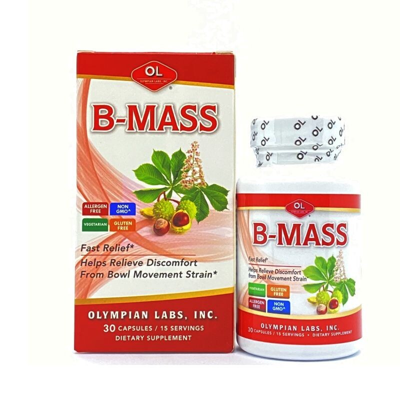 B Mass Hộp 30 Viên - Phòng Ngừa, Giảm Triệu Chứng Bệnh Trĩ