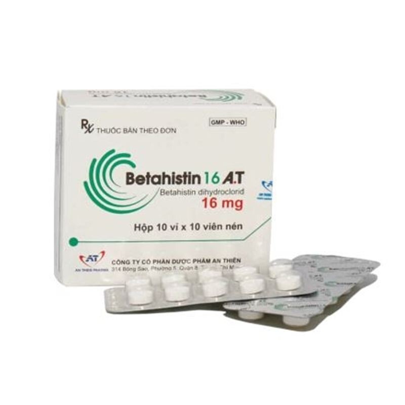 Betahistin 16 A.T Hộp 100 Viên - Điều Trị Ménière