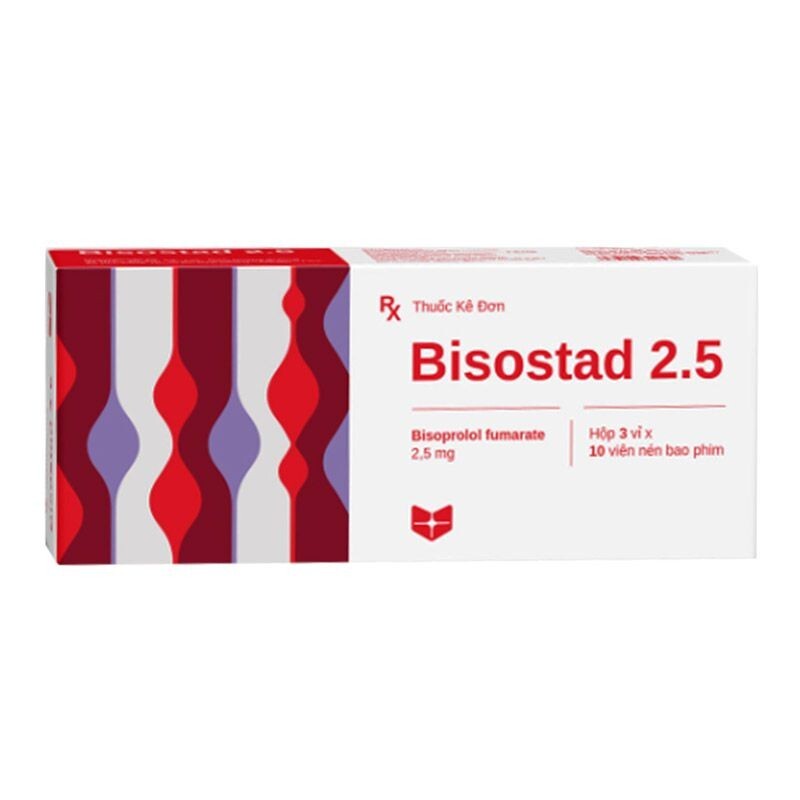 Bisostad 2.5 Hộp 30 Viên - Thuốc Điều Trị Bệnh Tim Mạch