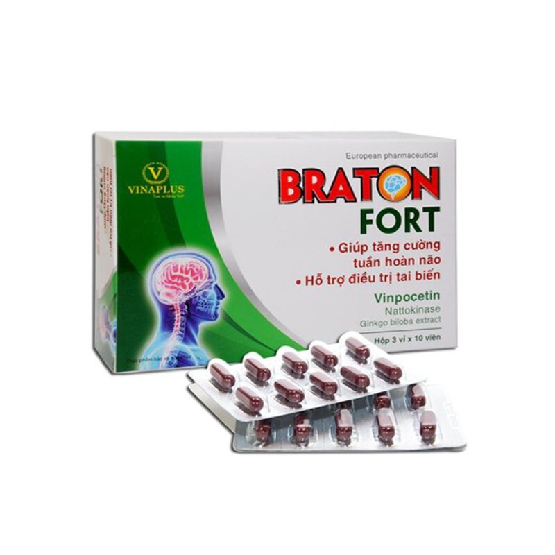 Braton Fort Hộp 30 Viên – Tăng Cường Tuần Hoàn Não