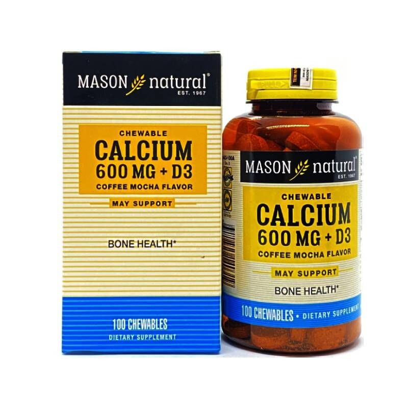 Calcium 600mg + D3 Hộp 100 Viên - Bổ Xương Khớp