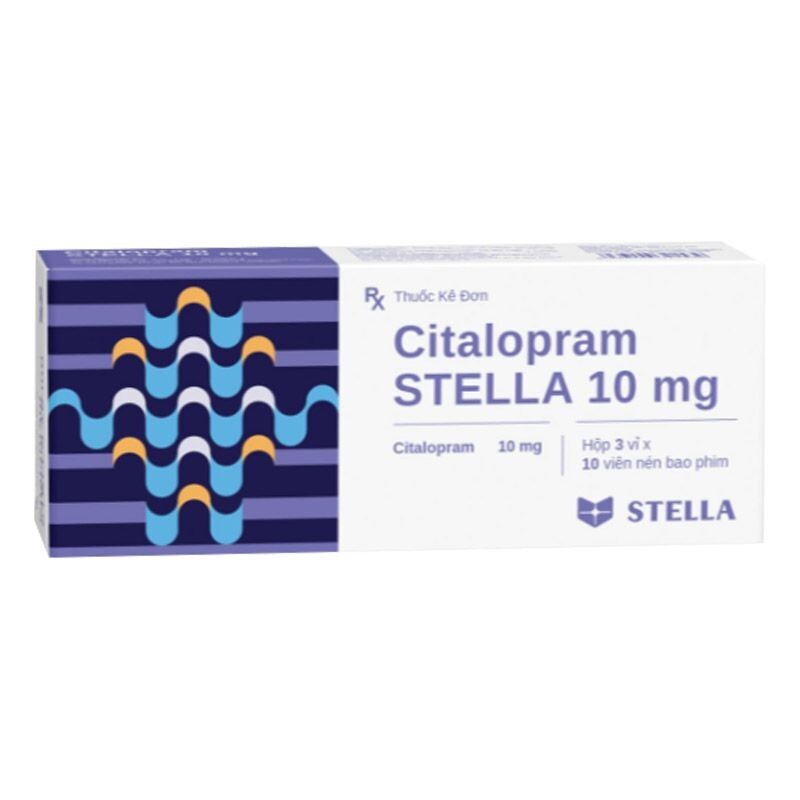Citalopram Stella 10mg Hộp 30 Viên - Thuốc chống trầm cảm