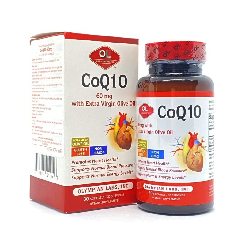CoQ10 60mg Lọ 30 Viên - Tăng Cường Sức Khỏe Tim Mạch
