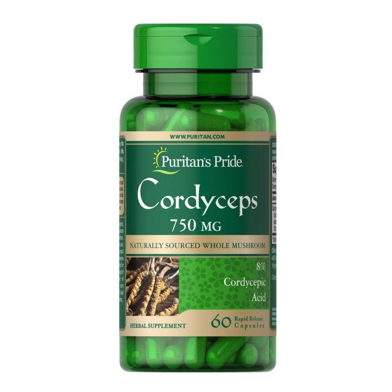 Cordyceps Mushroom Lọ 60 Viên – Nâng Cao Hệ Miễn Dịch
