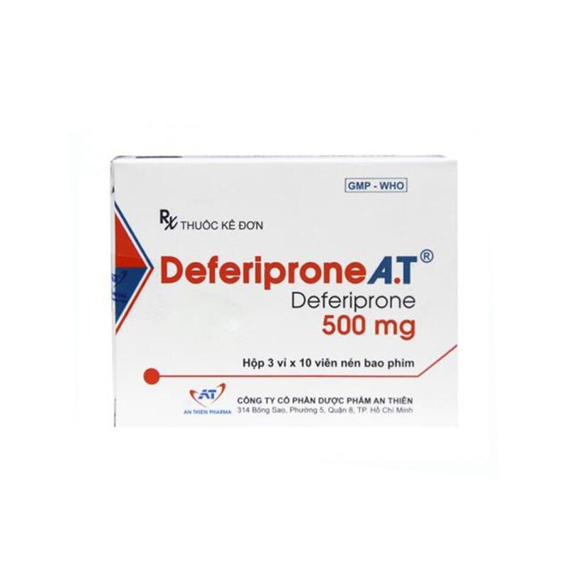 Deferiprone A.T Hộp 30 Viên - Điều Trị Thalassaemia