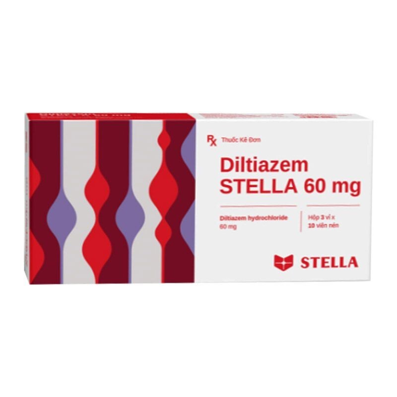 Diltiazem Stella 60mg Hộp 30 Viên - Dự Phòng, Trị Đau Thắt Ngực