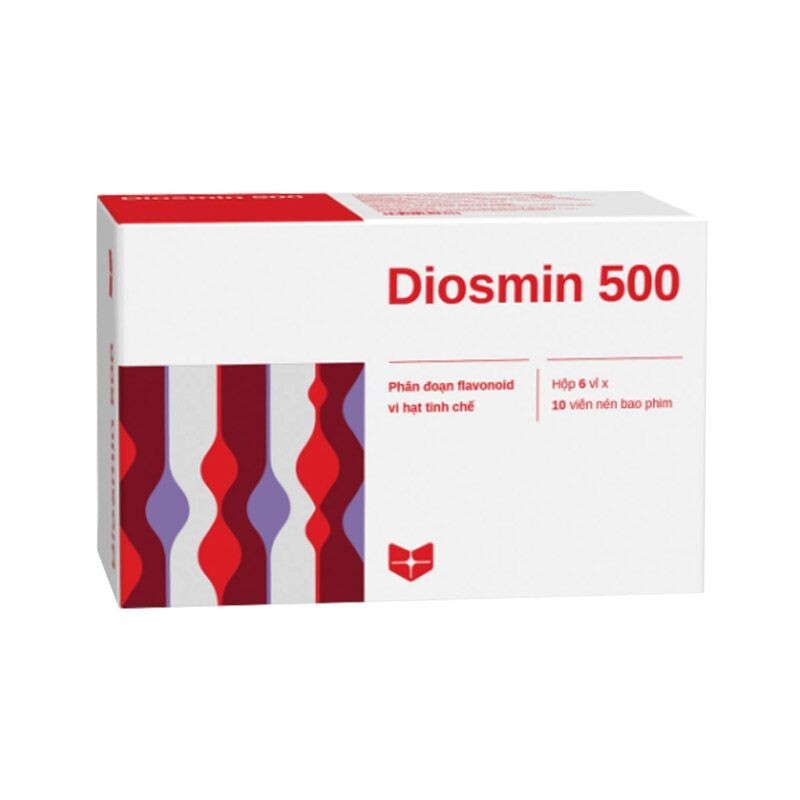 Diosmin 500 Hộp 60 Viên - Điều Trị Trĩ, Suy Tĩnh Mạch
