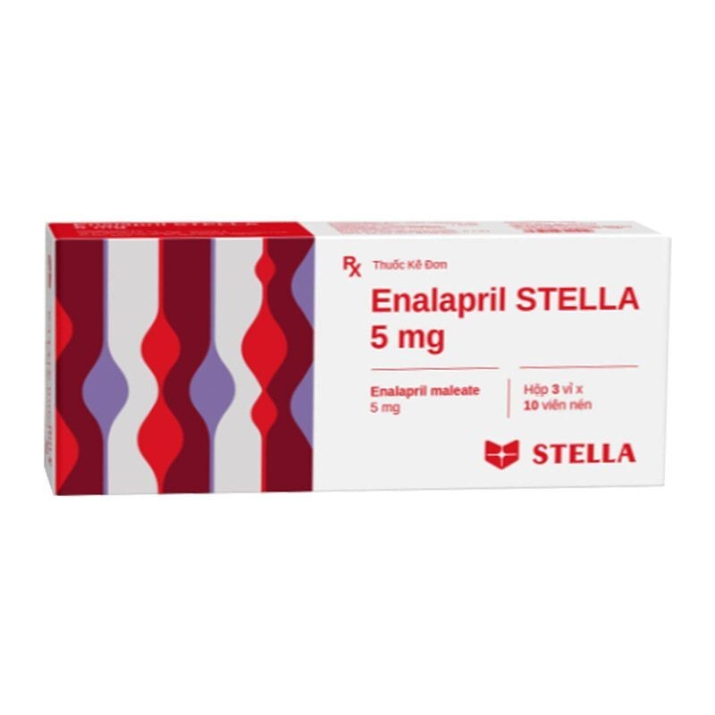 Enalapril Stella 5mg Hộp 30 Viên - Thuốc Tim Mạch